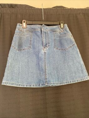 Sonoma Light Blue Denim A-Line Mini Skirt